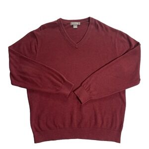 Daniel Cremieux Sweater Mens 100% Supima Cotton Size Large‎ Knit Collection Red